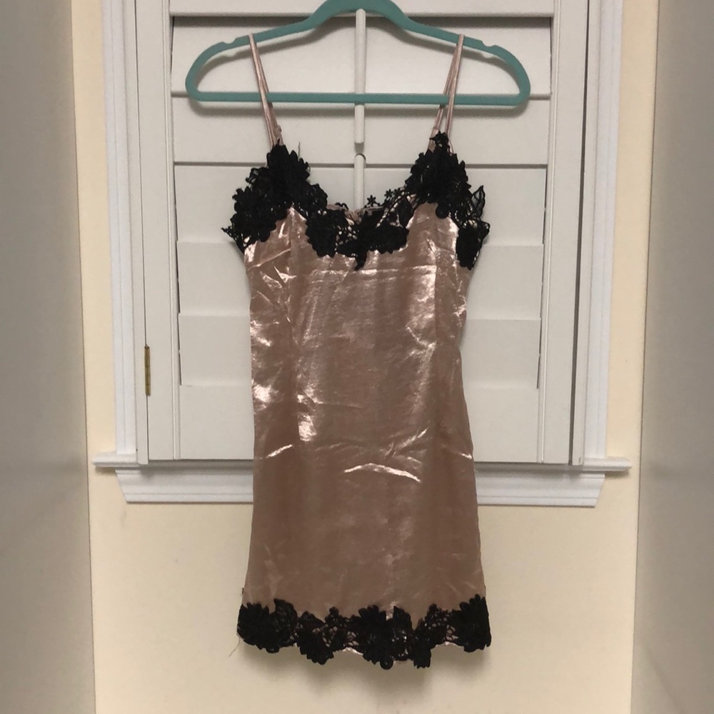 LF Sexy satin slip dress
